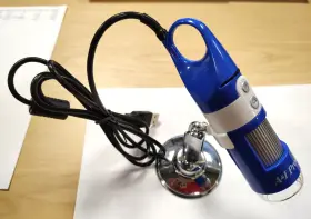 A-ms398 A&i Hand Held Lighted Microscope Nos Complete With Cd And Stand 03