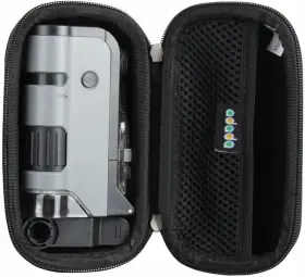 100x-250x Adada 220107-05 Hard Travel Case For Carson Microflip Led Uv Lighted Pocket Microscope