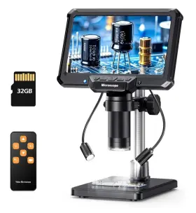 10x-1200x Aikokkl Mk7-akl Digital Microscope 7-inch Ips Screen - Magnification 2 Gooseneck Ligh