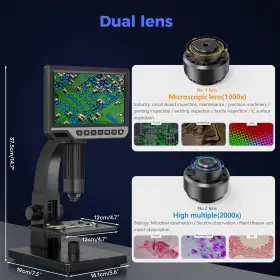 2000x Aliestfdno 313017465480 Microscope 24mp Hdmi Magnifier With Screen Soldering Microscop #3