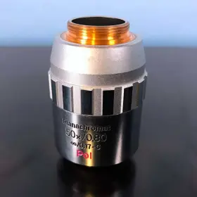 28985 Alt American Laboratory Trading Aus Jena Microscope Objective Planachromat 50x/0.80 0.17 -c Pol