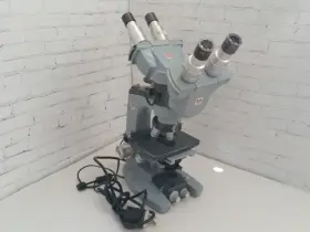 4-objectives American Optical 150832 Ao Spencer Dual Head Teaching Student Lab Microscope With 4-eyepieces