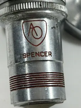 B96917 American Optical Lot Of Ao Spencer Microscope Lenses 100x 97x 43x 10x #2