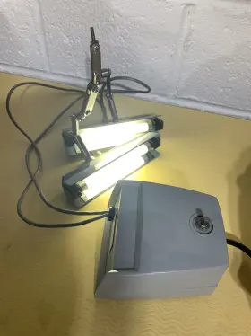 K-1770 American Optical Vintage Microscope Light Lamp Forensic Comparison K 1453
