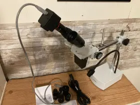 Se400z Amscope 013964503197 10x And 20x Binocular Microscope With 5mp Cmos Usb Camera
