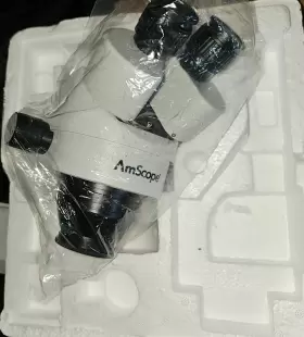 7x-45x Amscope 013964504958 Binocular Zoom Power Stereo Microscope Head -super Widefield View