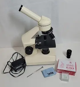 40x-1000x Amscope 013964561883 All-metal Optical Glass Lens Student Used Excellent Condition