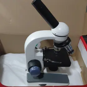 1757860 Amscope Compound Monocular Microscope With Slides And Cover Glass Set