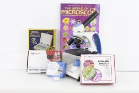 20111980 Amscope Microscope Model #20111980 And Accessories Pre-owned