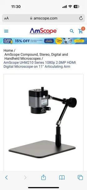 210-11 Amscope Tabletop Digital Microscope Uhm #2