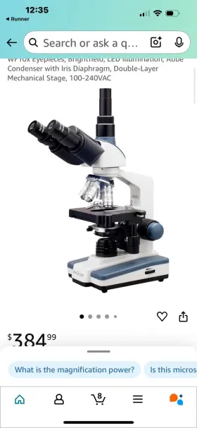40x-1000x Amscope 608729742944 Led Lab Trinocular Compound Microscope W 3d Two-layer Mechanic