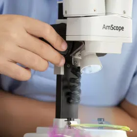10x-20x Amscope 608729746119 Iqcrew By Kids Portable Battery-powered Stereo Led Microscope #3