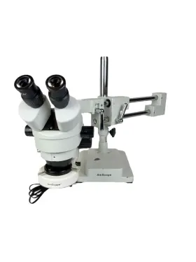 Amscope 7075080001271 Stereo Microscope With Led And Adjustable Stand 0.7x - 4.5x