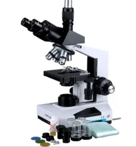 40x-1000x Amscope 810091850848 Led Trinocular Biological Compound Microscope White T490-led
