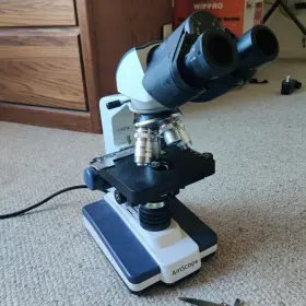 Amscope 840979103483 Binocular Compound Led Microscope 3d Mechanical Stage