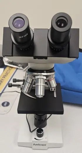 40x-1600x Amscope B100a-ms B100 Binocular Biological Led Microscope Mechanical Stage
