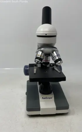 40x-1000x Amscope Cs14 M150 Portable Monocular Compound Microscope Not Tested