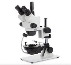 Ge300 Amscope Series Cordless Led Jewel Gem Zoom Trinocular Stereo Microscope