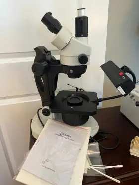 7x-45x Amscope Gm400t Advanced Jewel Gem Stereo Zoom Microscope #2