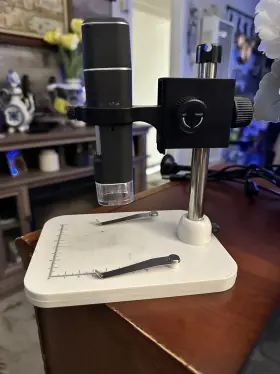 50x-1000x Amscope Hhd510-w 2mp Wi-fi Usb Handheld Led Microscope With Table Stand #3