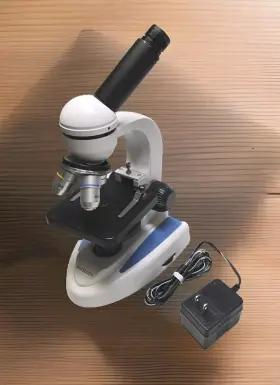 40x-1000x Amscope M149c-e1 Student Monocular Led Microscope Works Perfect See Pics