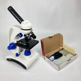 40x-400x Amscope M160 Portable Compound Student Microscope Light Cordless