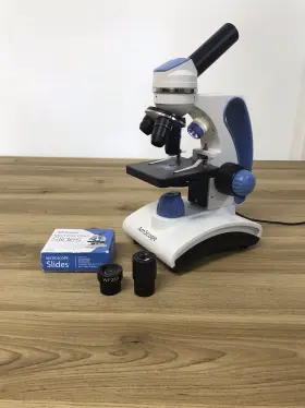 M161 Amscope Portable Student Compound Microscope-read Description