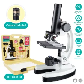 M40-k-mdm35 Amscope Iqcrew 120x-1200x Kids 85 Piece Microscope Kit Camera Software
