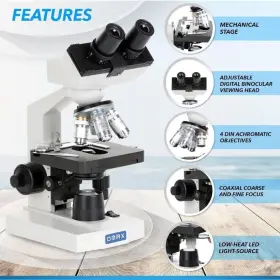 40x-2000x Amscope M82eh Omax Lab Led Binocular Compound Microscope . R11 #2