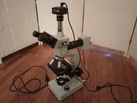 Me300tya-2l-3m Amscope Digital Trinocular Metallurgical Microscope 40-1000x