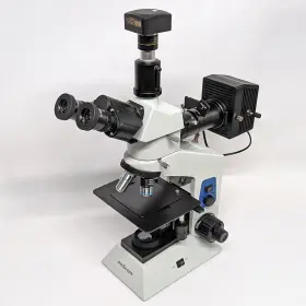 Me580 Amscope Trinocular Compound Microscope 500x Dual-light With 5.1mp Usb Camera