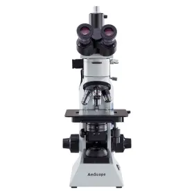 Me580t-pz-2l Amscope 40-500x Trinocular 2-light Polarized Metallurgical Microscope Photo Port #2