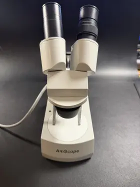 10x-30x Amscope Se305-p Stereo Microscope Halogen Light - Working