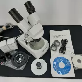 20x-30x-40x-60x Amscope Se306-py-dk Stereo Microscope W Usb Digital Camera Top/bottom Lights #2