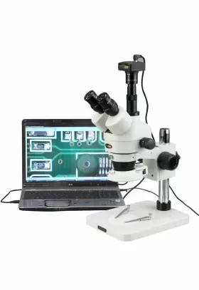 Sm-1tsz-144s Amscope Mfg 144-led Zoom Digital Camera Microscope #2