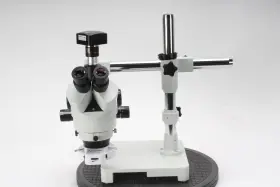 Sm-3t-56s-5m Amscope Sm-3 Trinocular Stereo Microscope 7x-45x With 56 Led Light And 5mp Camera