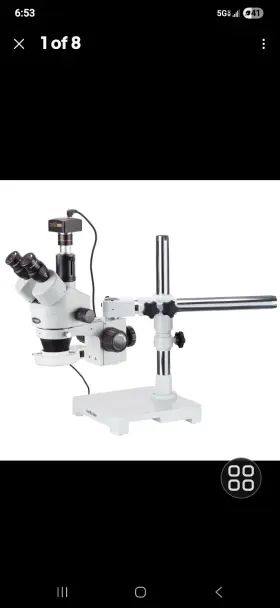 Sm-3tz-54s-3m3 Amscope 3.5x-90x Trinocular Boom Stereo Led Microscope 3mp Usb Camera 3.0