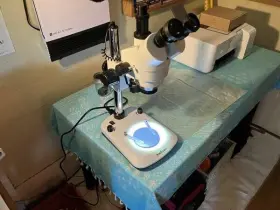 Sm-4t-56s Amscope 7x-45x Circuit Inspection Trinocular Zoom Stereo Microscope #3