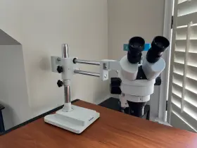 Sm-4tpz Amscope Professional Trinocular Stereo Zoom Microscope #3