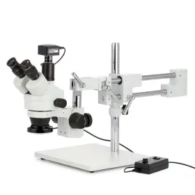 Sm-4tx-144-20mbi3 Amscope 3.5x-45x Zoom Trinocular Stereo Boom Led Microscope 20mp Usb 3.0 Camera