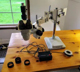 Sm4t Amscope Trinocular Stereo Zoom Microscope