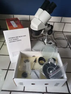 St-30-2l Amscope Stereo Binocular Microscope Very Nice Extras
