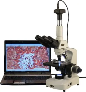 T340b-led-m Amscope 40x-2000x Siedentopf Trinocular Compound 3w Led Microscope