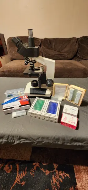 40x-2500x Amscope T390c Trinocular Professional Compound Microscope #2