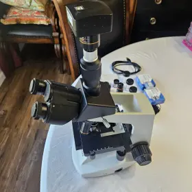 40x-2000x Amscope T490b-9m Trinocular Compound Microscope 9mp Digital Camera
