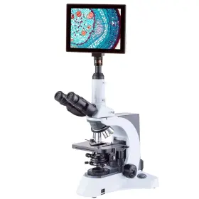 T750c-tp Amscope Trinocular Microscope 40x2500 Koehler Led Lighting 9.7 Inch 5mp Touchscreen