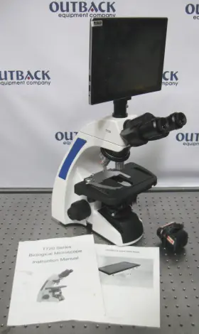 Zj-pd975a Amscope C202070 T720 Biological Microscope Camera Monitor 4 Obj