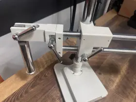 Zm-4tw3-for-20mbi3 Amscope White Double Arm Boom Stand For Stereo Microscopes - Steel Arms #2