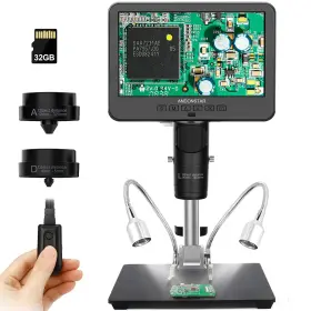 Andonstar 616361262997 Digital Microscope 1080p Fhd 3 Lens With 32g Card And Slides