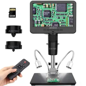 Ad246s-m Andonstar 616361263000 Hdmi Digital Microscope 2000x For Adults 3 Lens 2160p Uhd